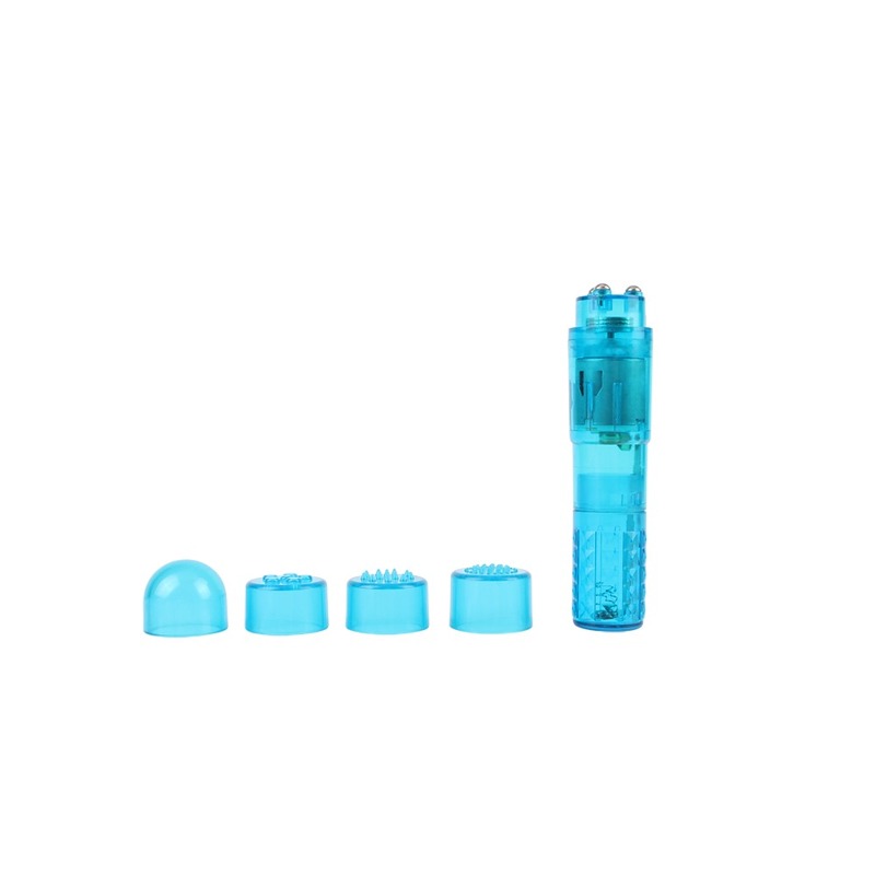Мини-вибратор со сменными насадками Chisa Basic Luv Theory Ultimate Massager, голубой Мини-вибратор со сменными насадками Chisa Basic Luv Theory Ultimate Massager, голубой