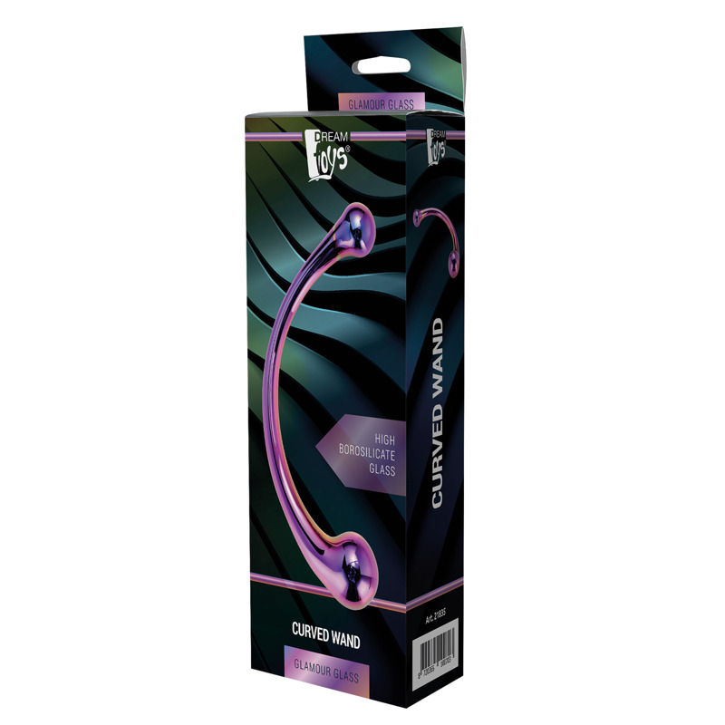 DT21835 Изогнутый стеклянный фаллоимитатор Dream Toys GLAMOUR GLASS CURVED WAND