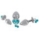 Анальні пробки з повідцем You2Toys Butt Plug Set, срібні