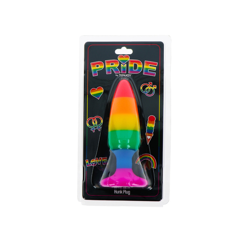 Анальная пробка TOY JOY Hunk Plug, L, разноцветная, 13 х 3.9 см Анальная пробка TOY JOY Hunk Plug, L, разноцветная, 13 х 3.9 см