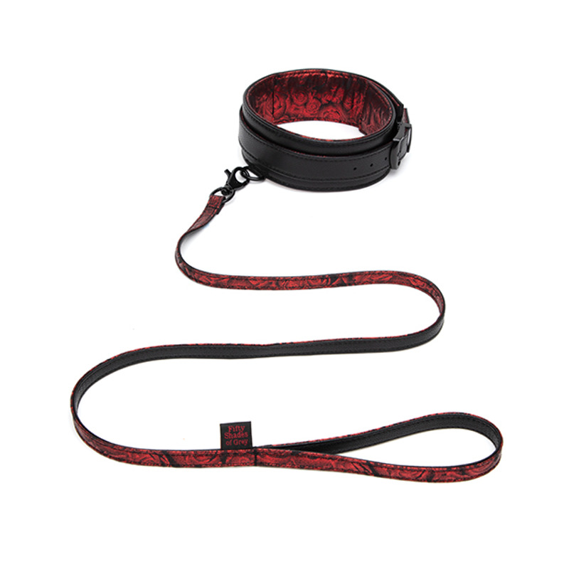 Поводок Fifty Shades of Grey Sweet Anticipation Reversible Faux Leather Collar and Lead Поводок Fifty Shades of Grey Sweet Anticipation Reversible Faux Leather Collar and Lead