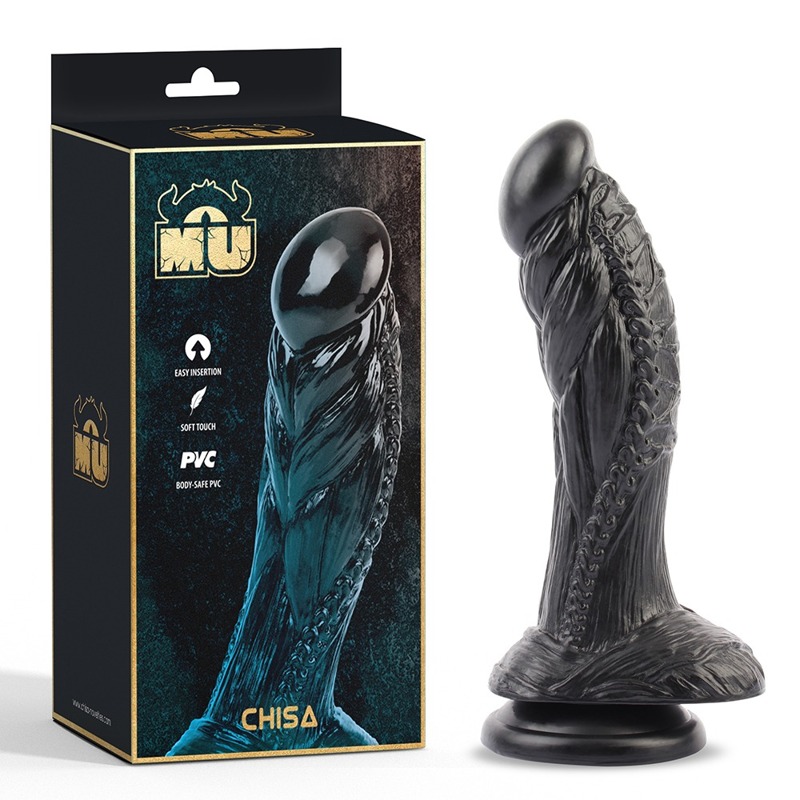 Фаллоимитатор в виде монстра CHISA MU Alien черный, 19 см Фаллоимитатор в виде монстра CHISA MU Alien черный, 19 см