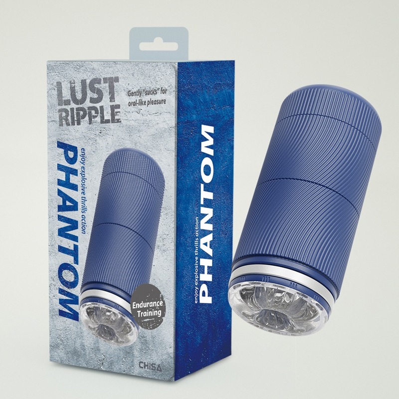 Мастурбатор в колбе Chisa Lust Ripple Phantom, синий Мастурбатор в колбе Chisa Lust Ripple Phantom, синий