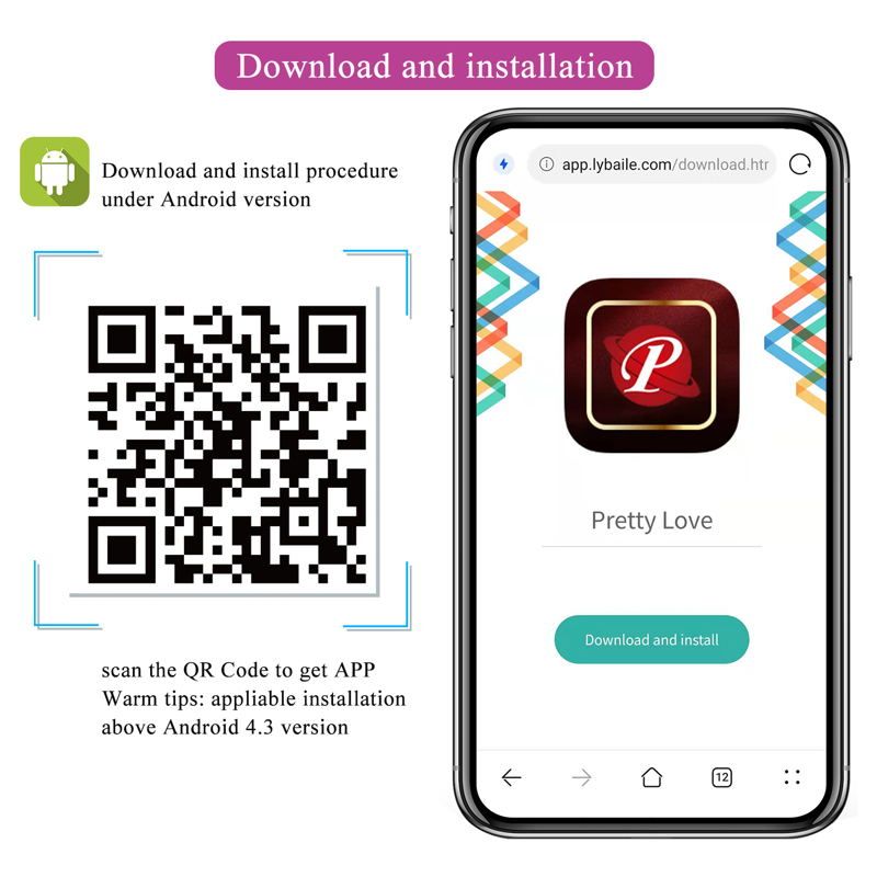 Вибратор для пар PRETTY LOVE Aari с приложением, фиолетовый, 9.1 х 3.4 см