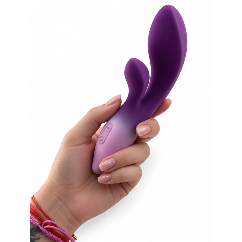 Гибкий вагинально-клиторальный вибратор LUNE G-SPOT, по 12 режимов, 16 × 3,5 см