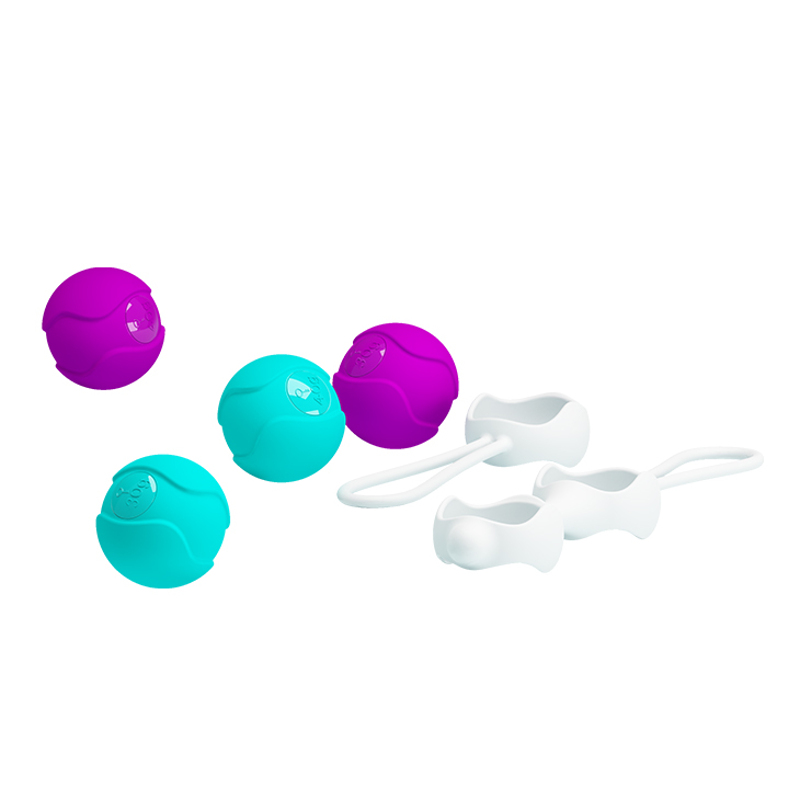Вагинальные шарики Pretty Love Orgasmic Ball силиконовые, разноцветные, 2 шт Вагинальные шарики Pretty Love Orgasmic Ball силиконовые, разноцветные, 2 шт