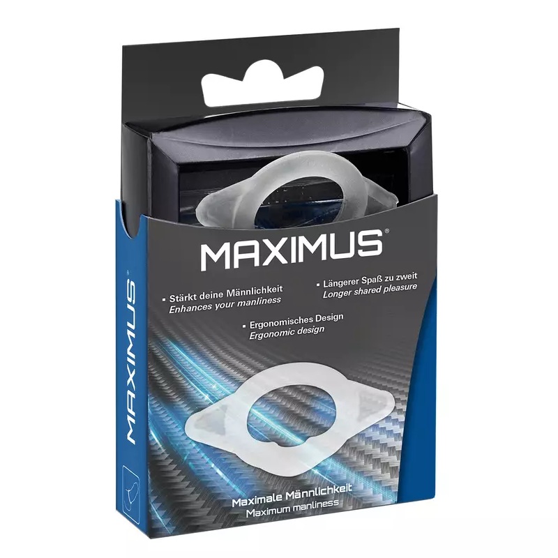 Эрекционное кольцо Joydivision MAXIMUS S из эластичного силикона, прозрачное, 1,7 см