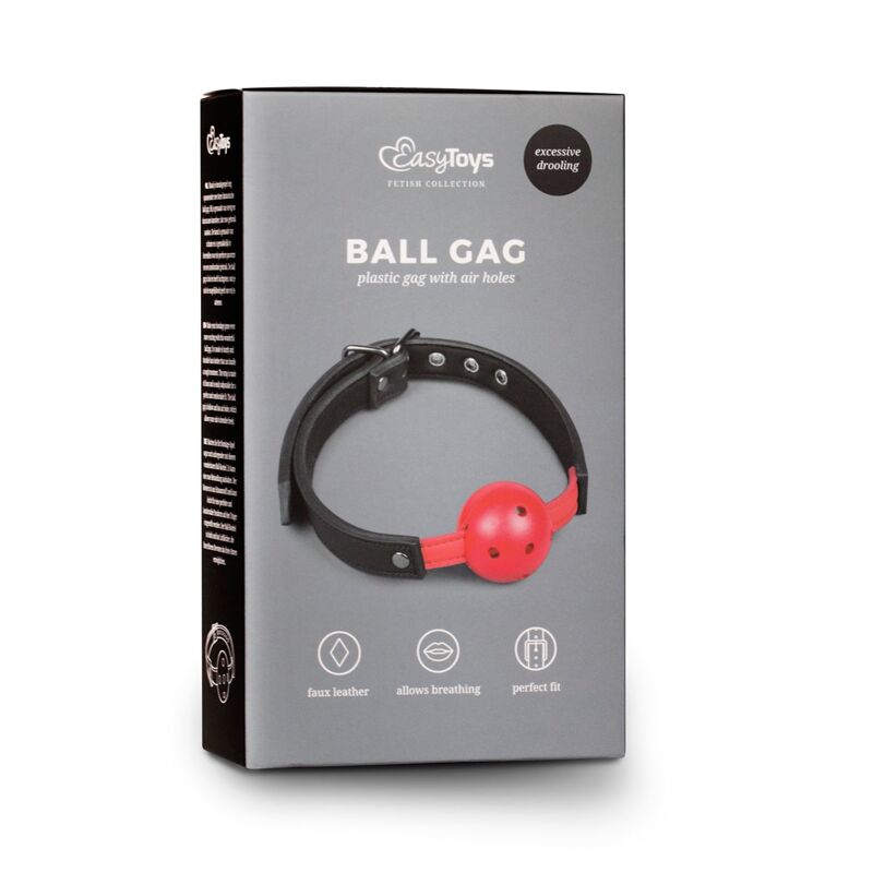Кляп Ball Gag With Red Easytoys Кляп Ball Gag With Red Easytoys