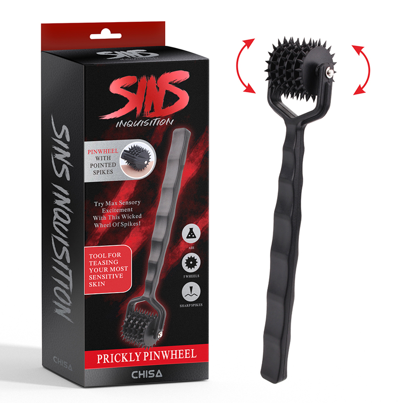 Колесо Вартенберга з 5 коліщатками Chisa Sins Inquisitio Prickly Pinwheel, чорне Колесо Вартенберга з 5 коліщатками Chisa Sins Inquisitio Prickly Pinwheel, чорне
