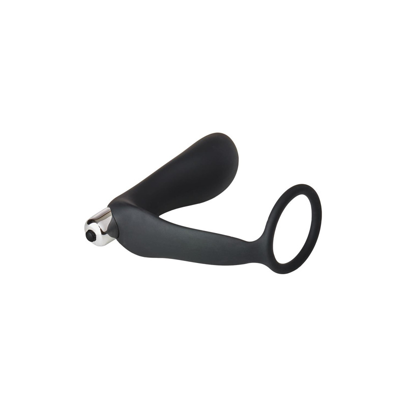 Анальная пробка с эррекционным кольцом FANTASSTIC VIBRATING ANAL PLUG WITH COCKRING BLACK Анальная пробка с эррекционным кольцом FANTASSTIC VIBRATING ANAL PLUG WITH COCKRING BLACK