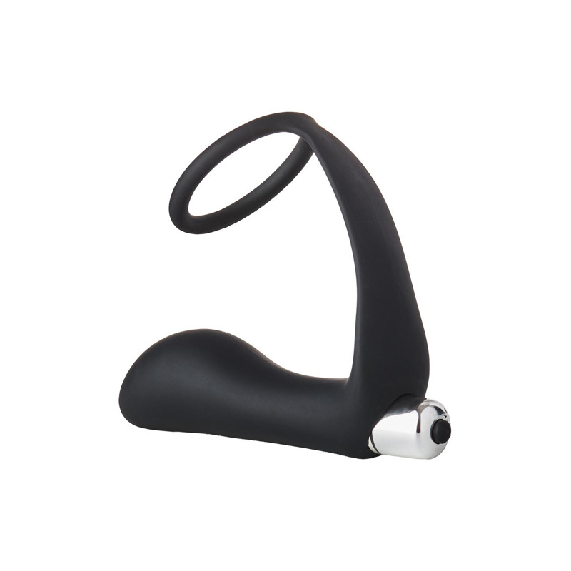 Анальная пробка с эррекционным кольцом FANTASSTIC VIBRATING ANAL PLUG WITH COCKRING BLACK Анальная пробка с эррекционным кольцом FANTASSTIC VIBRATING ANAL PLUG WITH COCKRING BLACK