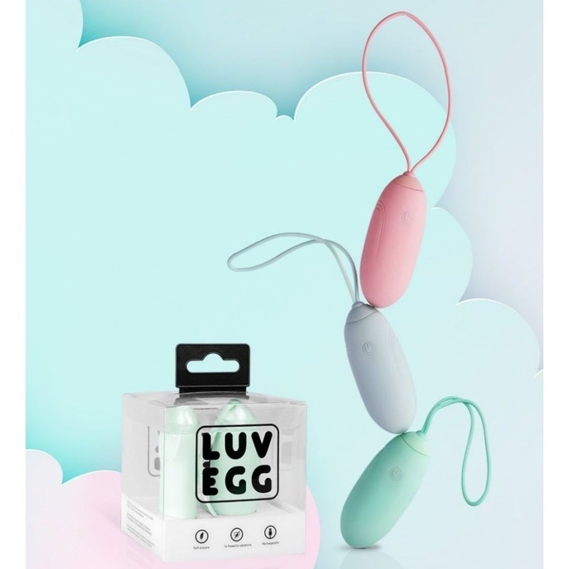 Виброяйцо с пультом LUV EGG розовое