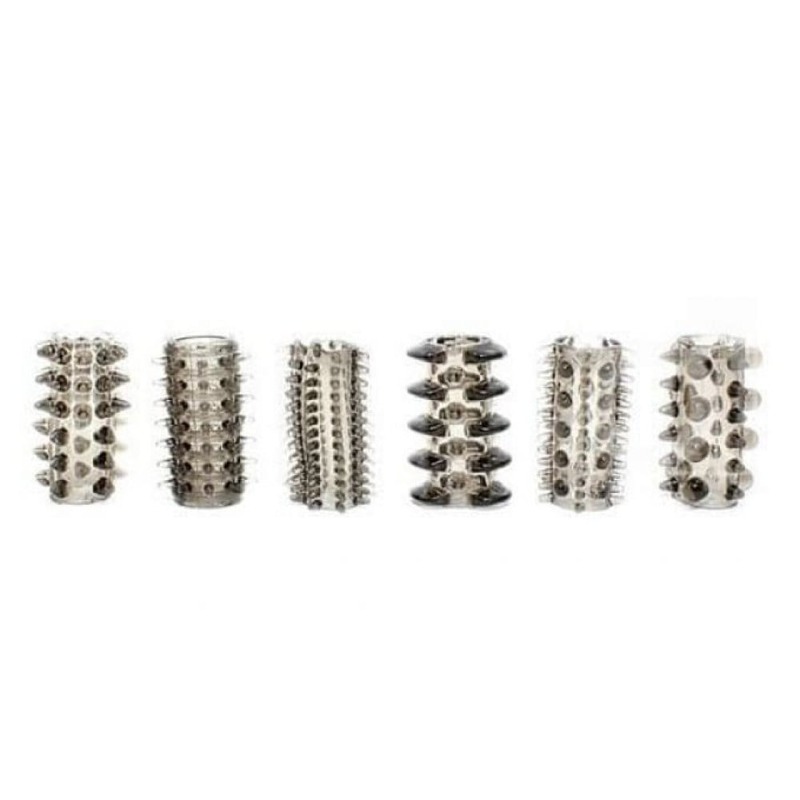 Набор насадок на пенисToyJoy Power Penis Sleeve Set, прозрачный Набор насадок на пенисToyJoy Power Penis Sleeve Set, прозрачный