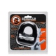 Эрекционное кольцо для пениса и мошонки OXBALLS 360 Cockring & Ballsling, чёрное, 2,5 см