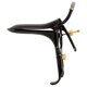 Вагинально-анальное зеркало Fetish Collection Speculum из нержавеющей стали, чёрно-золотое, 15 см Вагинально-анальное зеркало Fetish Collection Speculum из нержавеющей стали, чёрно-золотое, 15 см