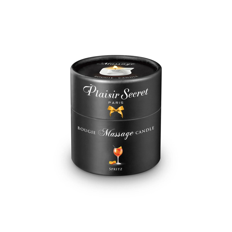 Массажная свеча Plaisirs Secrets Spritz (80 мл) подарочная упаковка, керамический сосуд