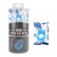 Эрекционное виброкольцо Chisa GK Power Reusable Cock Ring, голубое Эрекционное виброкольцо Chisa GK Power Reusable Cock Ring, голубое
