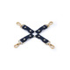 Крестообразный фиксатор NS Novelties BONDAGE COUTURE HOG TIE BLUE