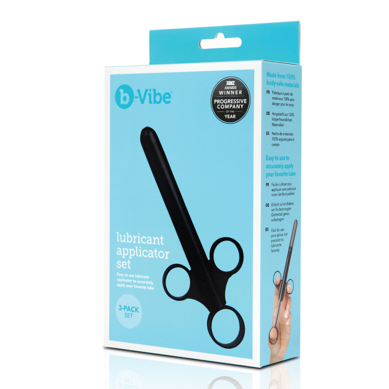 Набор аппликаторов для смазки B-Vibe, черные, 3 шт Набор аппликаторов для смазки B-Vibe, черные, 3 шт