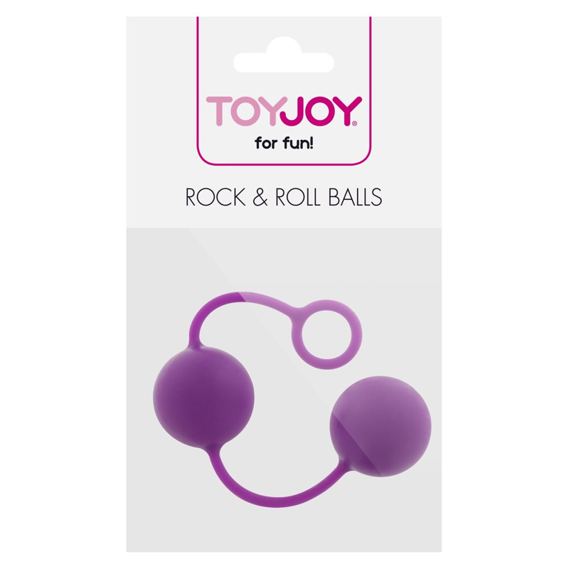 Вагинальные шарики Rock & Roll Balls фиолетовые ToyJoy