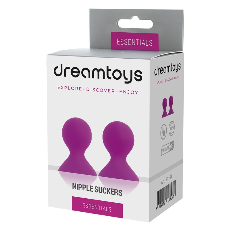 Вакуумные стимуляторы на соски Dream Toys Pleasure Pumps Nipple Suckers розовые