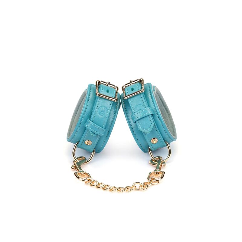 Наручники Liebe Seele Blue Lamb leather Wrist Cuffs with Velvet Lining Наручники Liebe Seele Blue Lamb leather Wrist Cuffs with Velvet Lining