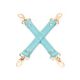 Крестовина Liebe Seele Blue Lamb leather Hogtie with Velvet Lining