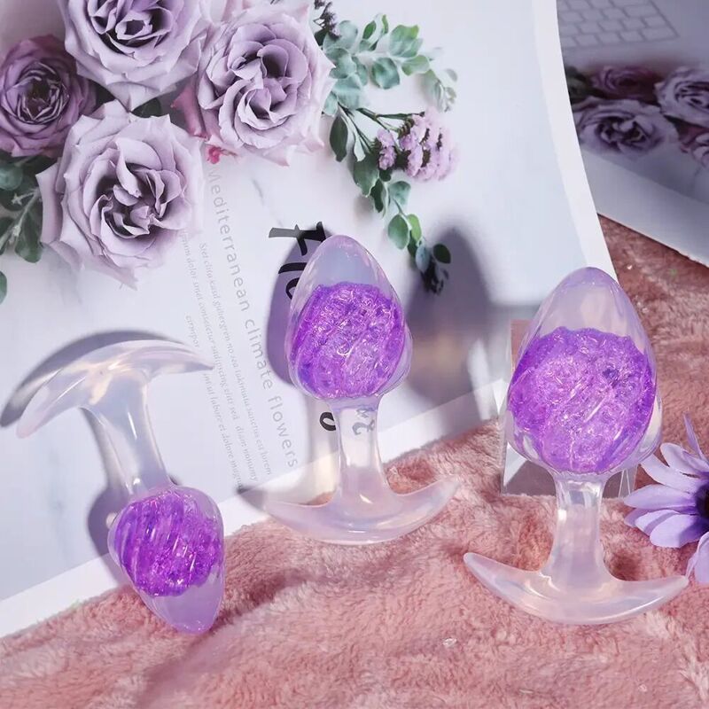 Анальная пробка Liebe Seele Icecream-shaped Crystal Anal Plug - Purple Small Анальная пробка Liebe Seele Icecream-shaped Crystal Anal Plug - Purple Small