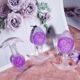 Анальная пробка Liebe Seele Icecream-shaped Crystal Anal Plug - Purple Medium