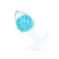 Анальная пробка Liebe Seele Icecream-shaped Crystal Anal Plug - Blue Medium
