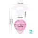 Анальная пробка Liebe Seele Heart-shaped Crystal Anal Plug - Pink Medium