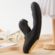 Вибратор 2-в-1 с фрикциями, вакуумом и подогревом BeYourLover FATIMA APP, черный, 19,2 × 6 см