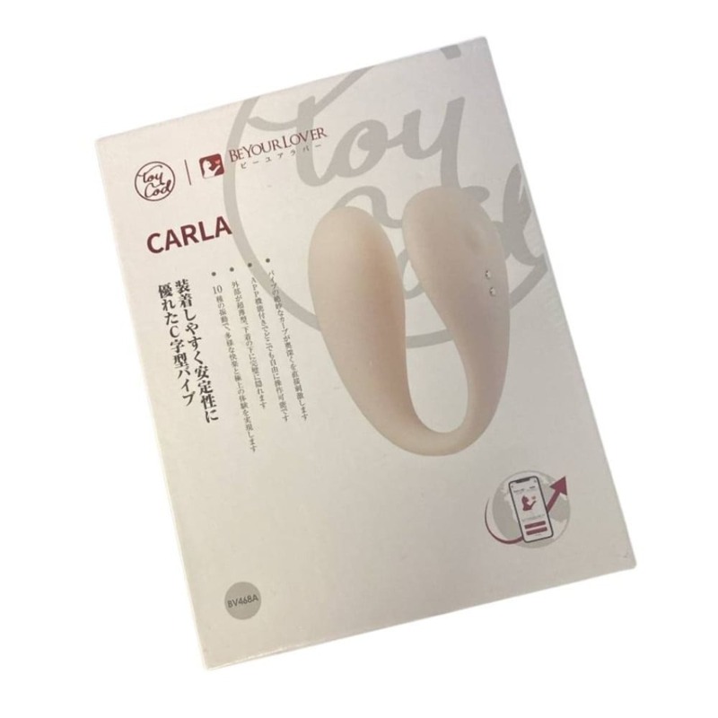 Вибратор для пар с управлением через приложение BeYourLover Carla, белый, 8,4 × 6,5 см