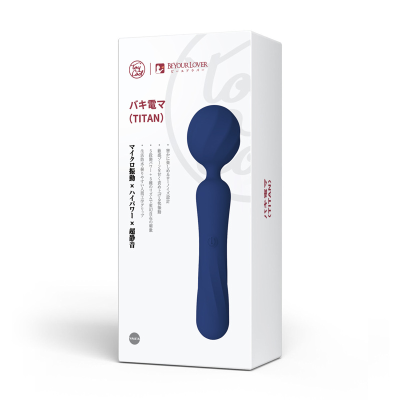 Вибромассажер Wand с гибкой головкой BeYourLover Titan, синий, 25 × 6,27 см Вибромассажер Wand с гибкой головкой BeYourLover Titan, синий, 25 × 6,27 см