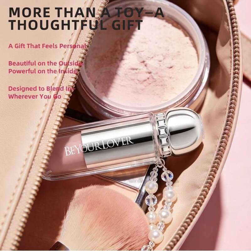 Вакуумный стимулятор в форме губной помады BeYourLover Powder Mist, розовый, 9,65 × 3,3 × 3 см Вакуумный стимулятор в форме губной помады BeYourLover Powder Mist, розовый, 9,65 × 3,3 × 3 см