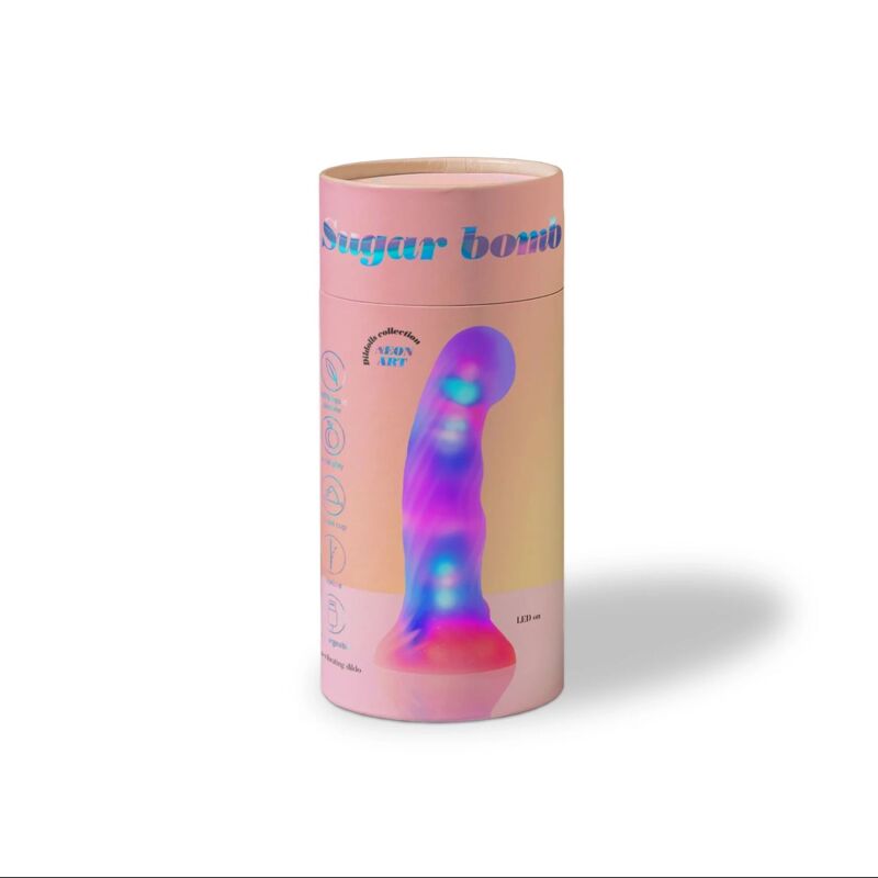 Светящийся дилдо Love To Love - SUGAR BOMB, 39 режимов подсветки, гнется, перезаряжаемый Светящийся дилдо Love To Love - SUGAR BOMB, 39 режимов подсветки, гнется, перезаряжаемый