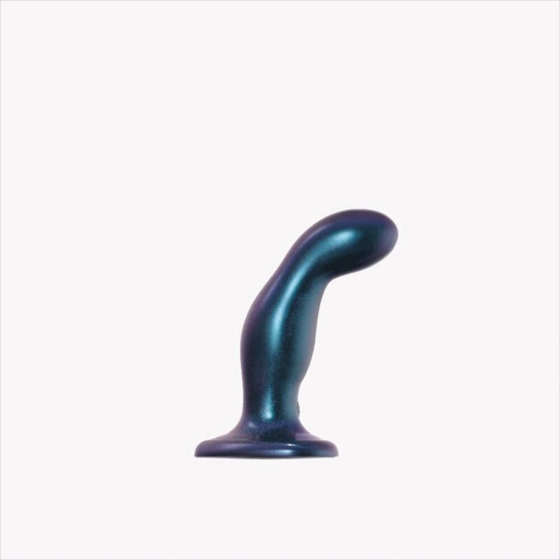 Дилдо с вибрацией Strap-On-Me FINGERING & VIBRATING DILDO - M - BLUE, с манящим движением
