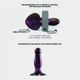 Дилдо с вибрацией Strap-On-Me FINGERING & VIBRATING DILDO - M - PURPLE, с манящим движением