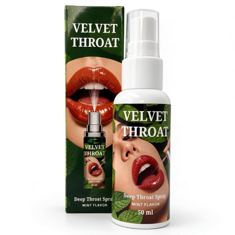 Спрей для глубокого минета WOW Velvet Throat со вкусом мяты, 50 мл