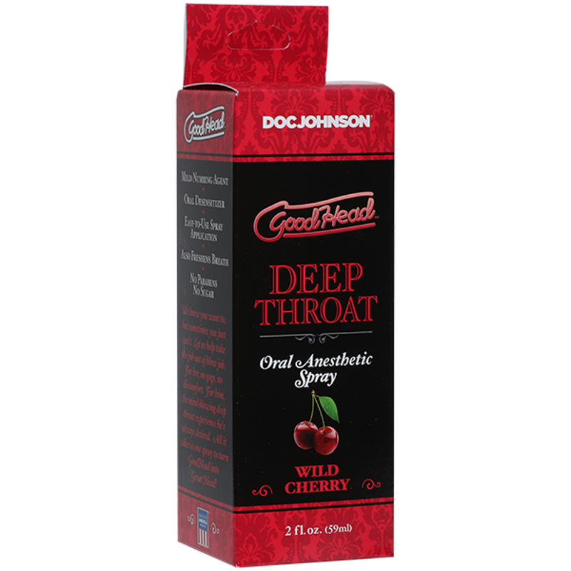 Спрей для минета Doc Johnson GoodHead DeepThroat Spray - Cherry 59 мл  (мятая упаковка!!!)
