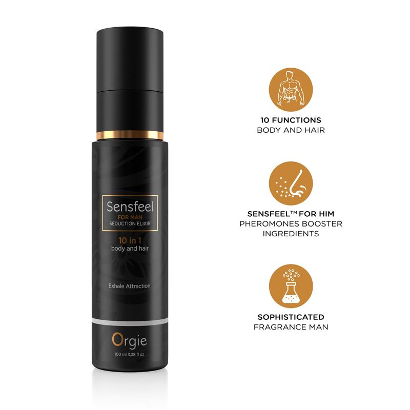 Распродажа!!! Лосьон с феромонами Orgie Sensfeel Seduction Elixir for Man 100мл (срок 15.05.2027)