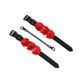 Наручники Liebe Seele Flower Rhythm - Black and Red Leather Flowers Hand Cuffs (мятая упаковка!!!)