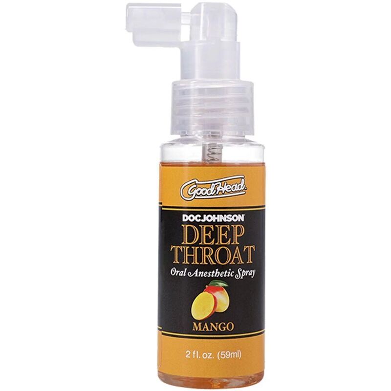 Спрей для минета Doc Johnson GoodHead DeepThroat Spray – Mango 59мл (мятая упаковка!!!)