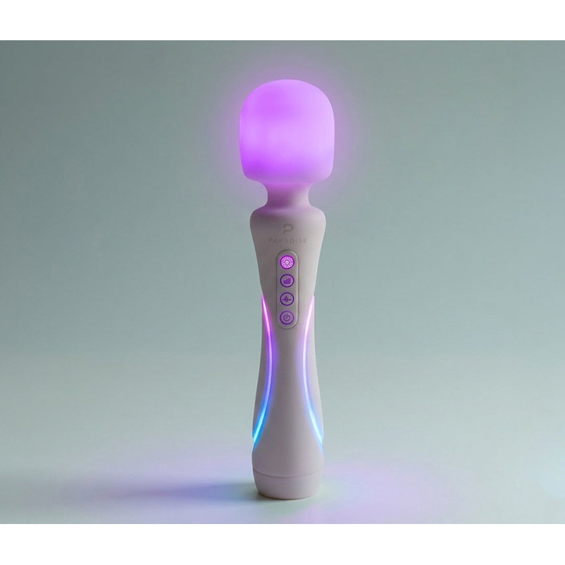 Микрофон с вибрацией, RGB-подсветкой и приложением Illumination The Wand, белый, 24,8 × 5,1 см