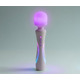 Микрофон с вибрацией, RGB-подсветкой и приложением Illumination The Wand, белый, 24,8 × 5,1 см