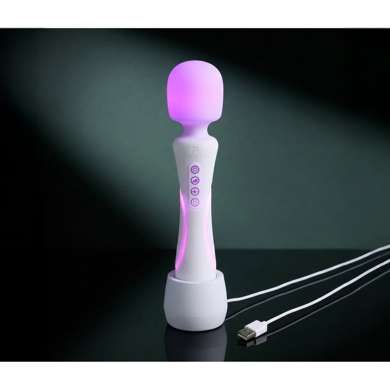 Микрофон с вибрацией, RGB-подсветкой и приложением Illumination The Wand, белый, 24,8 × 5,1 см