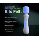 Микрофон с вибрацией, RGB-подсветкой и приложением Illumination The Wand, белый, 24,8 × 5,1 см