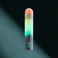 Вибропуля с RGB-подсветкой и управлением через приложение Illumination The Bullet, белая, 9,7 × 2,8
