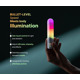 Вибропуля с RGB-подсветкой и управлением через приложение Illumination The Bullet, белая, 9,7 × 2,8