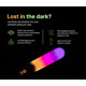 Вибропуля с RGB-подсветкой и управлением через приложение Illumination The Bullet, белая, 9,7 × 2,8